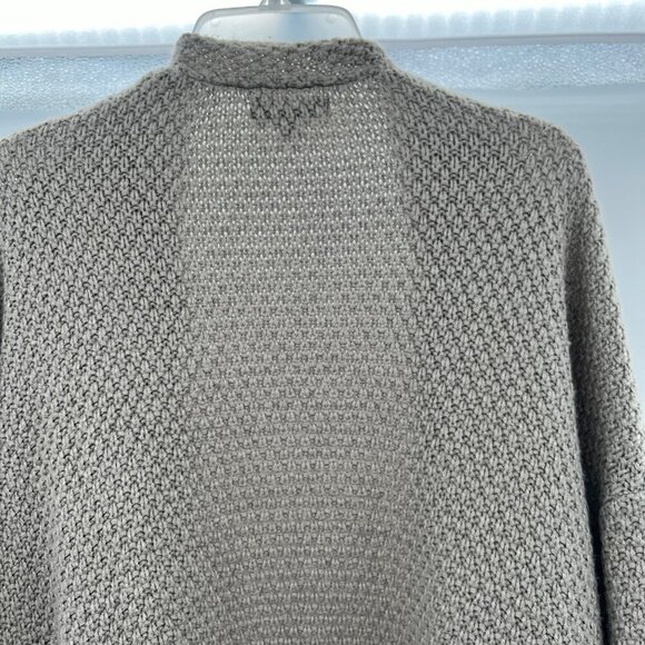 OmicGot Women's Knit Open Front Cardigan Long Sleeve Gray Size Medium - Picture 6 of 9